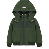 Iceberg Kids Giubbino con Cappuccio Verde Bosco per Neonati