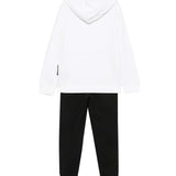 John Richmond Kids Tuta Bianco e Nero con Logo per Bambini