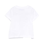 Moschino Kids T-Shirt Bianco con Logo Teddy Bear per Neonati