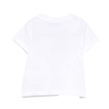 Moschino Kids T-Shirt Bianco con Logo Teddy Bear per Neonati