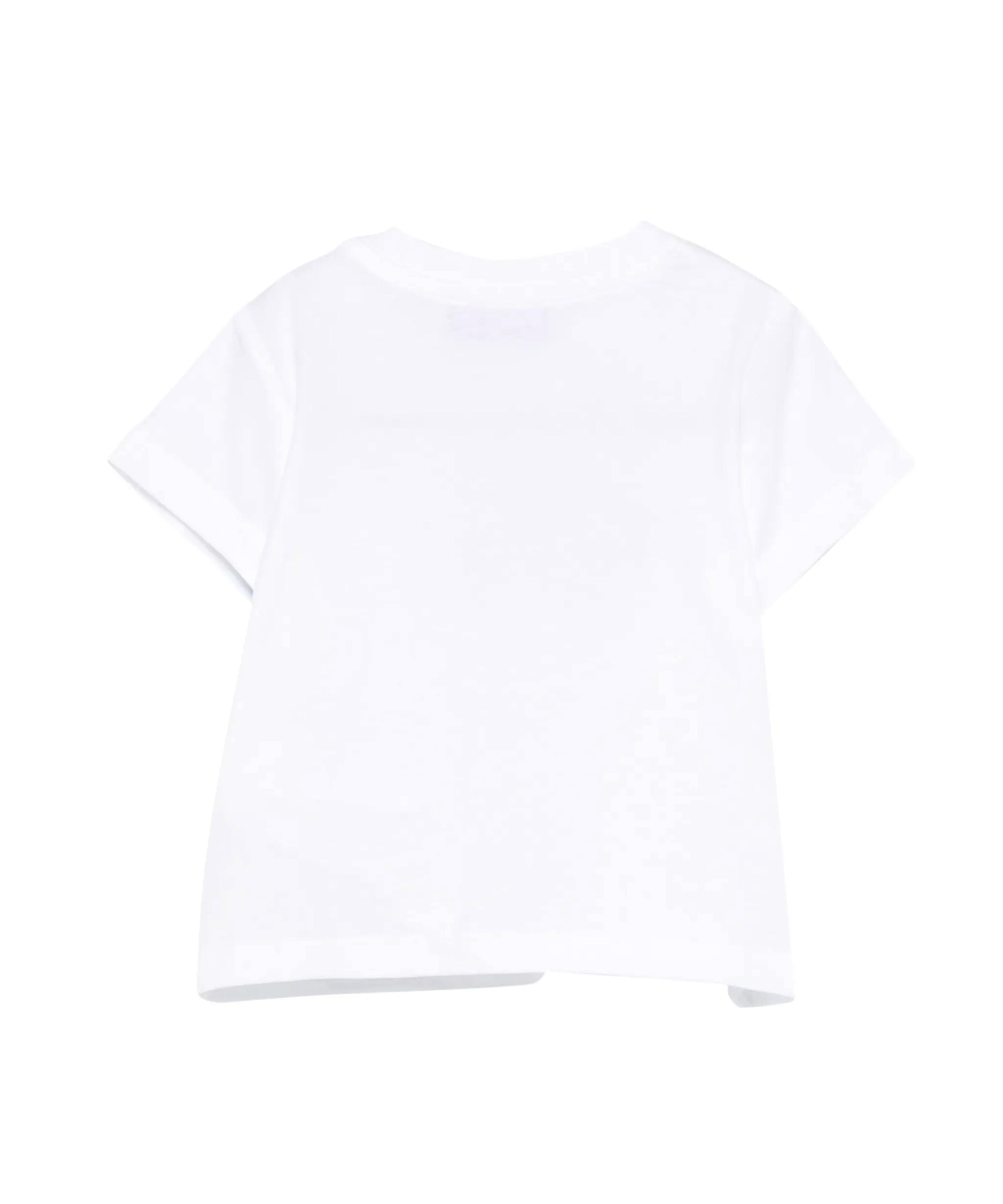 Moschino Kids T-Shirt Bianco con Logo Teddy Bear per Neonati