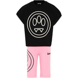 Barrow Kids Completo Nero e Rosa con Logo per Bambine