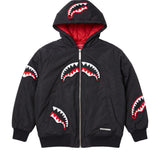 Sprayground Kids Giubbino Nero con Toppe Logo per Bambini