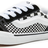Vans Kids Knu Skool Checker Nero/Bianco per Bambini
