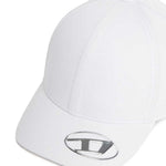 Diesel Kids Cappello Bianco con Oval D (dettaglio)