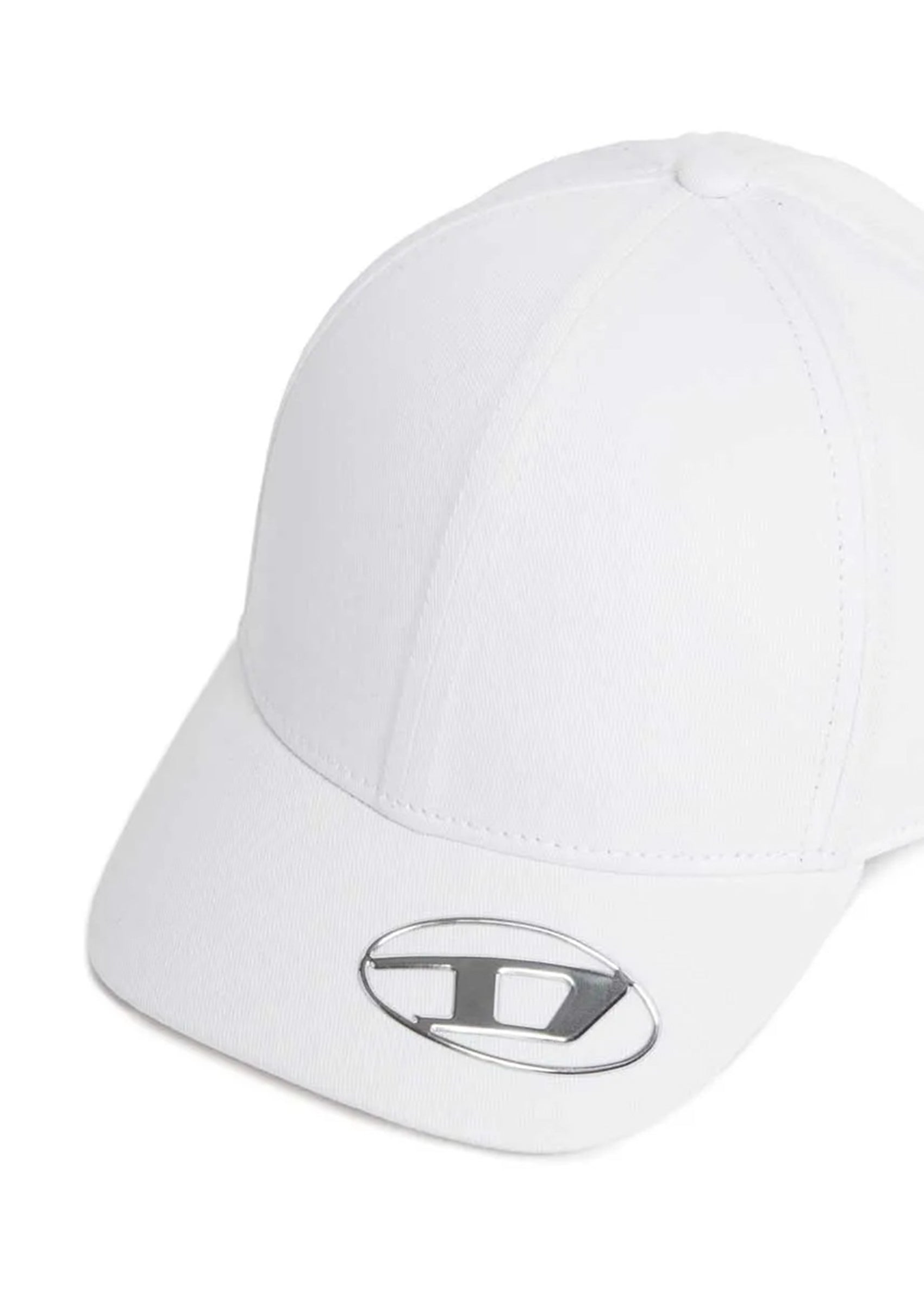 Diesel Kids Cappello Bianco con Oval D (dettaglio)