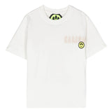 Barrow Kids T-shirt Bianca con Stampa Logo e Orsetto fronte