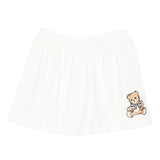 Moschino Kids Gonna Panna con Teddy per Bambine