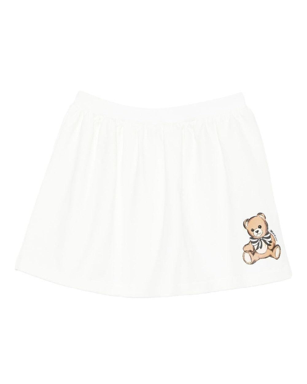 Moschino Kids Gonna Panna con Teddy per Bambine