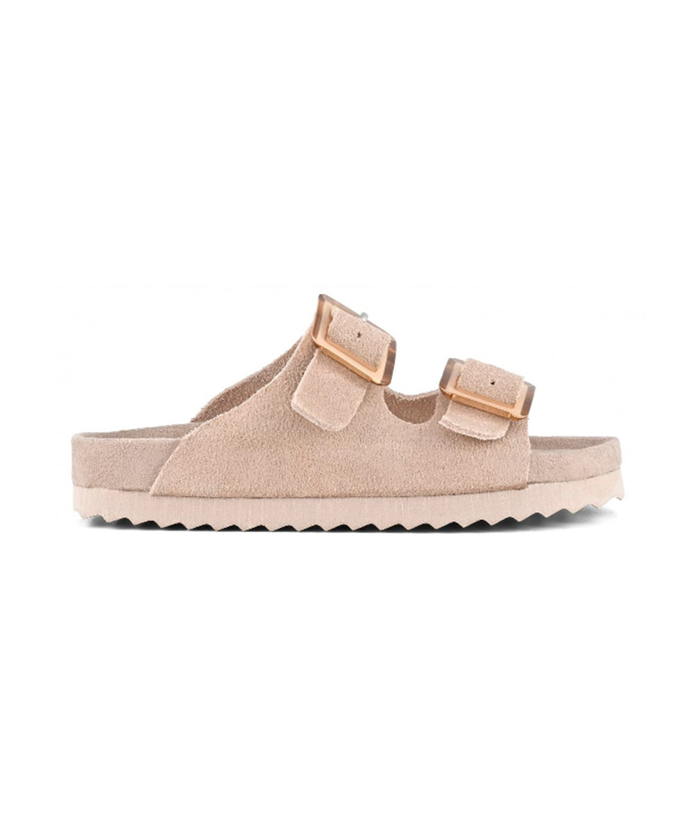 Colors of California Sandalo Rosa Scamosciato Doppia Fascia per Bambini