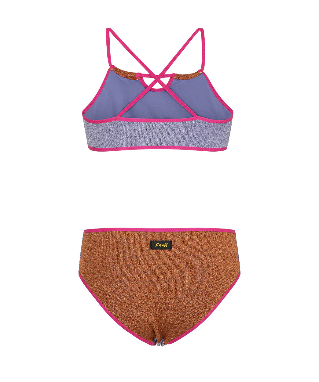 F**K Kids Costume Due Pezzi Multicolor per Bambine