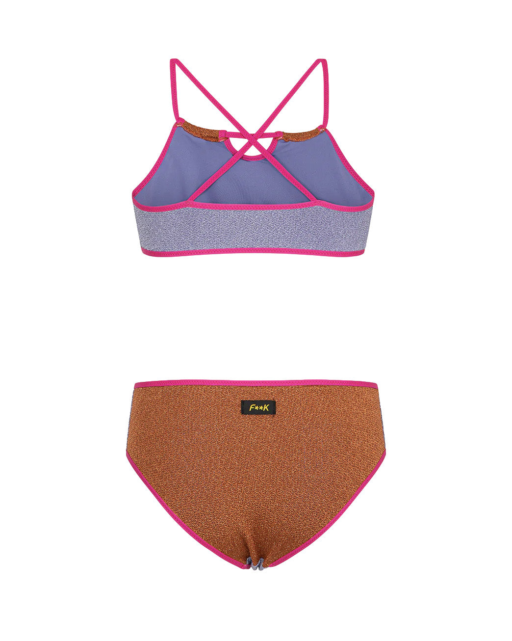 F**K Kids Costume Due Pezzi Multicolor per Bambine