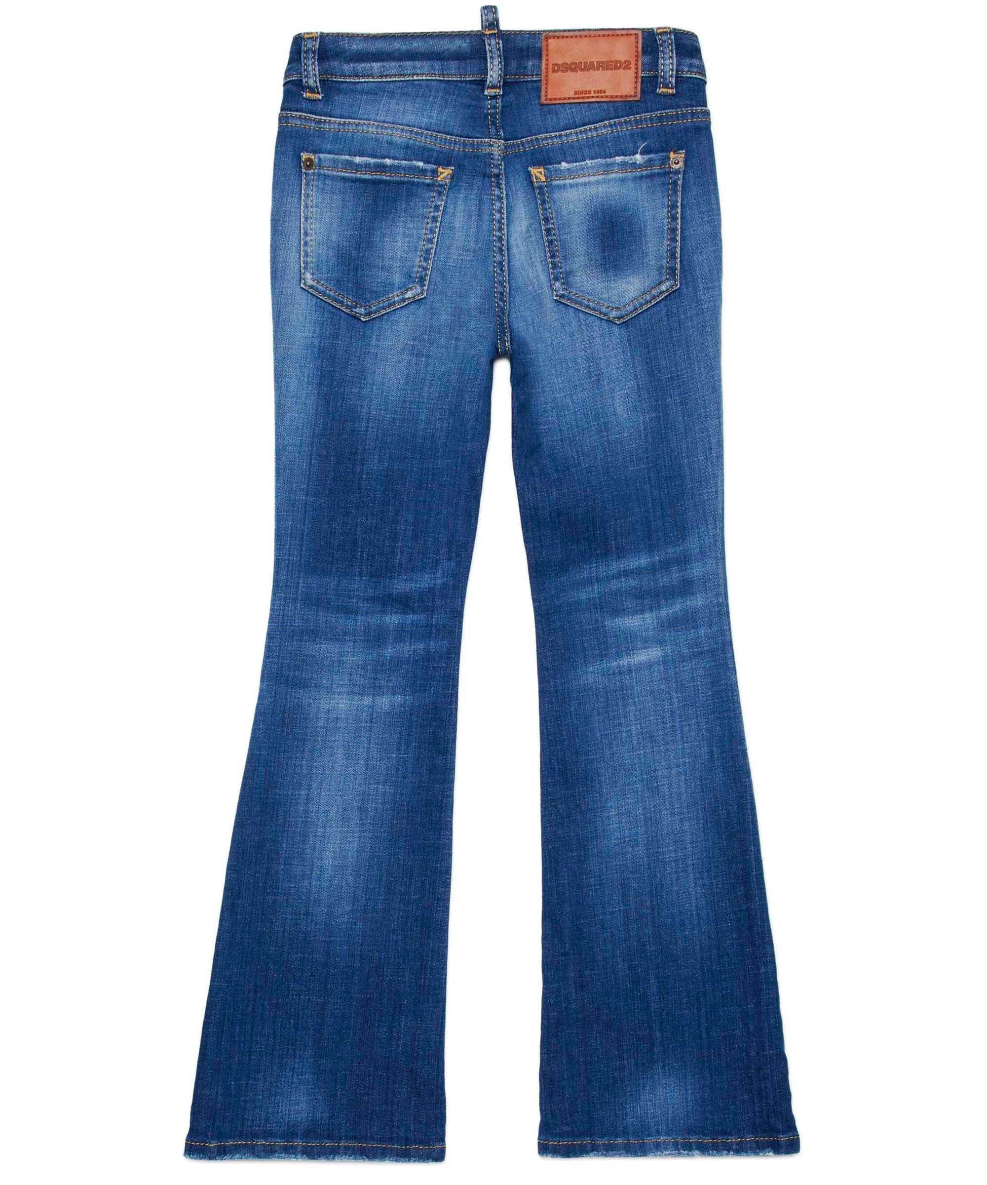 Dsquared2 Kids Jeans Denim Bootcut Flare Twiggy per Bambine (retro)
