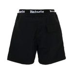 Palm Angels Kids Costume Nero con Banda Logata per Bambini