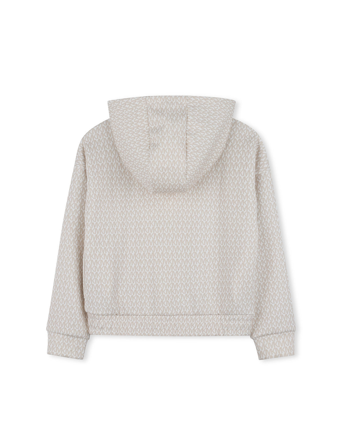 Michael Kors Kids Felpa Crema con Zip All-Over per Bambine
