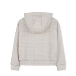 Michael Kors Kids Felpa Crema con Zip All-Over per Bambine