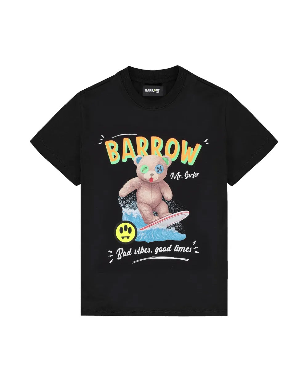 Barrow Kids T-Shirt Nero con Stampa Unisex