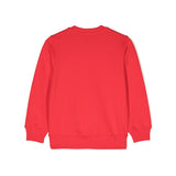 Moschino Kids Felpa Rossa con Logo Teddy Bear per Bambini (retro)
