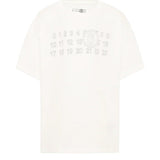 Maison Margiela Kids T-Shirt Bianco con Logo Unisex