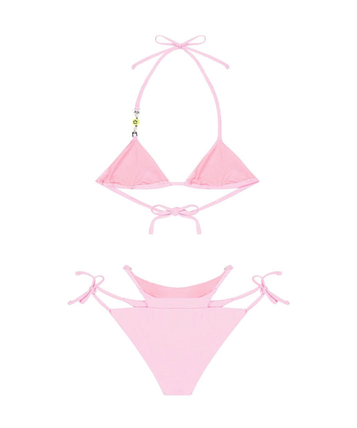 Barrow Kids Costume Bikini Rosa con Logo per Bambine