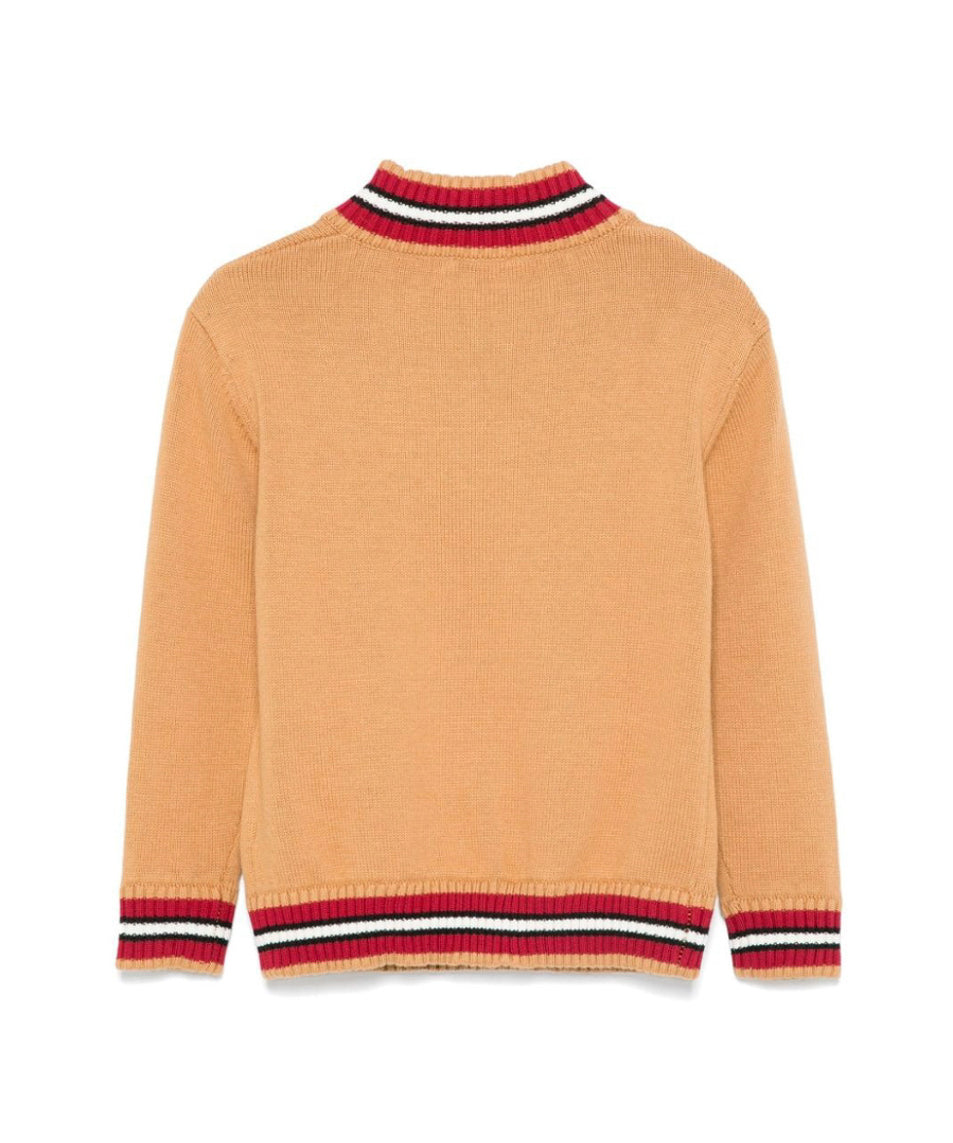 Moschino Kids Maglione Cammello per Bambini (retro)