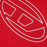 Diesel Kids T-shirt Rossa con Logo Oval D 