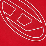 Diesel Kids T-shirt Rossa con Logo Oval D 