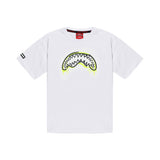 Sprayground Kids T-Shirt Bianco con Stampa Fonte/Retro per Bambini