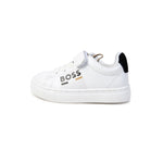 Boss Kids Sneakers Bianche con Strappi con Logo per Neonati 