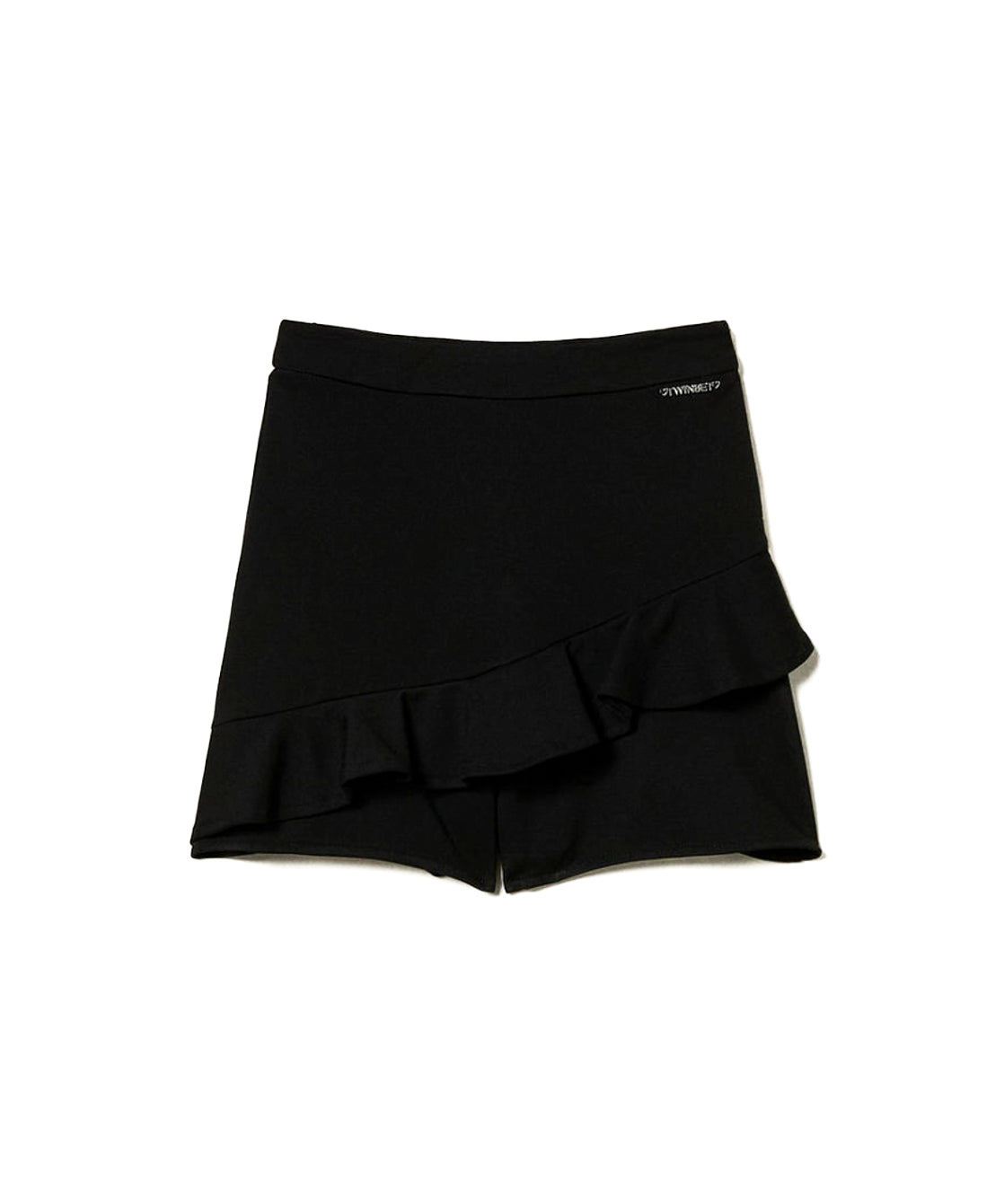 Twinset Kids Shorts Neri con Volant per Bambine