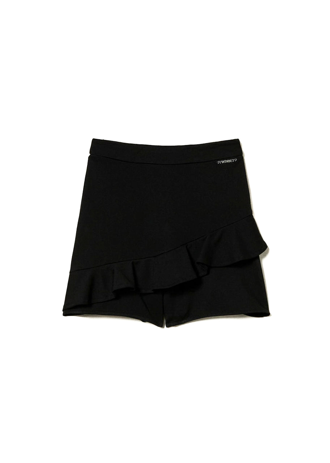 Twinset Kids Shorts Neri con Volant per Bambine