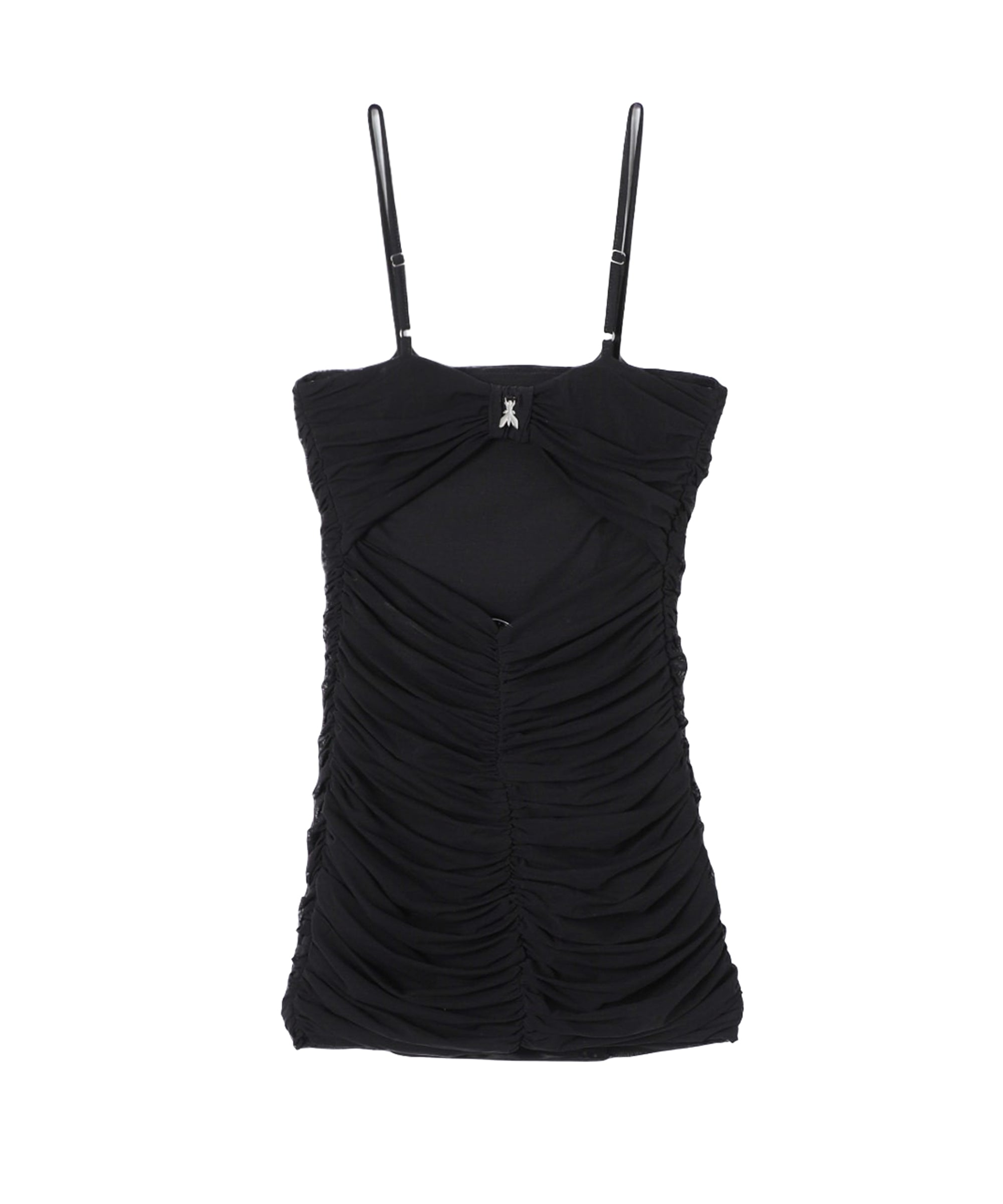 Patrizia Pepe Abito Nero Plissettato per Bambine