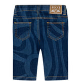 Emilio Pucci Kids Bermuda in Denim per Neonate