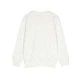 Moschino Kids White Crewneck Sweatshirt with Print for Children