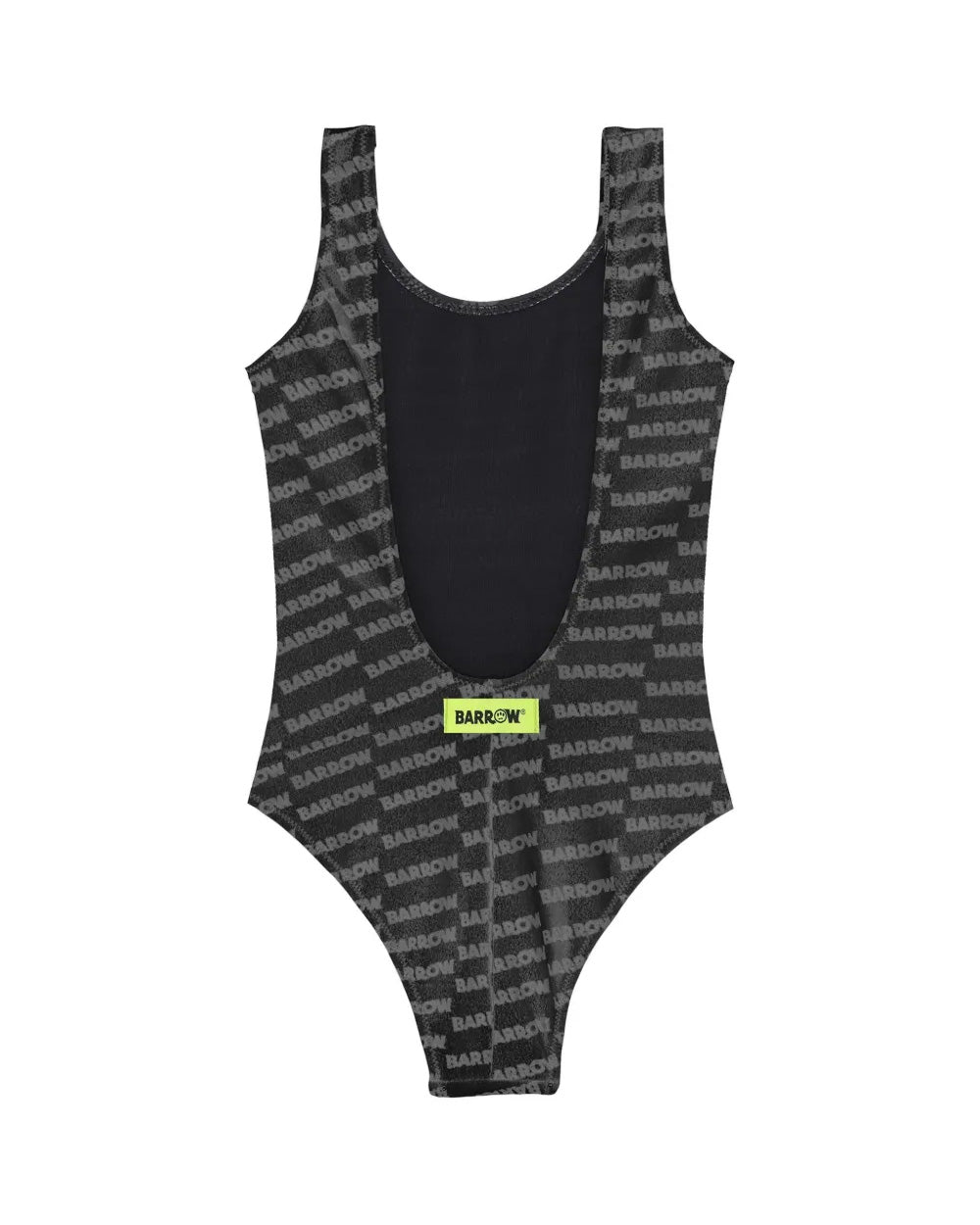 Barrow Kids Costume Intero Nero All-Over con Stampa Multicolor per Bambine