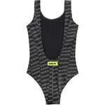 Barrow Kids Costume Intero Nero All-Over con Stampa Multicolor per Bambine