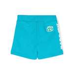 Barrow Kids Short Turchese con Stampa Logo retro