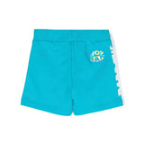 Barrow Kids Short Turchese con Stampa Logo retro