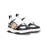 Moschino Kids Sneakers Nero e Bianco con Teddy Unisex