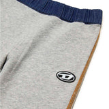 Diesel Kids Pantaloni Wide Leg in Tuta Grigi per Neonate (dettaglio)