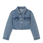 Twinset Kids Giubbino in Denim con Tasche per Bambine