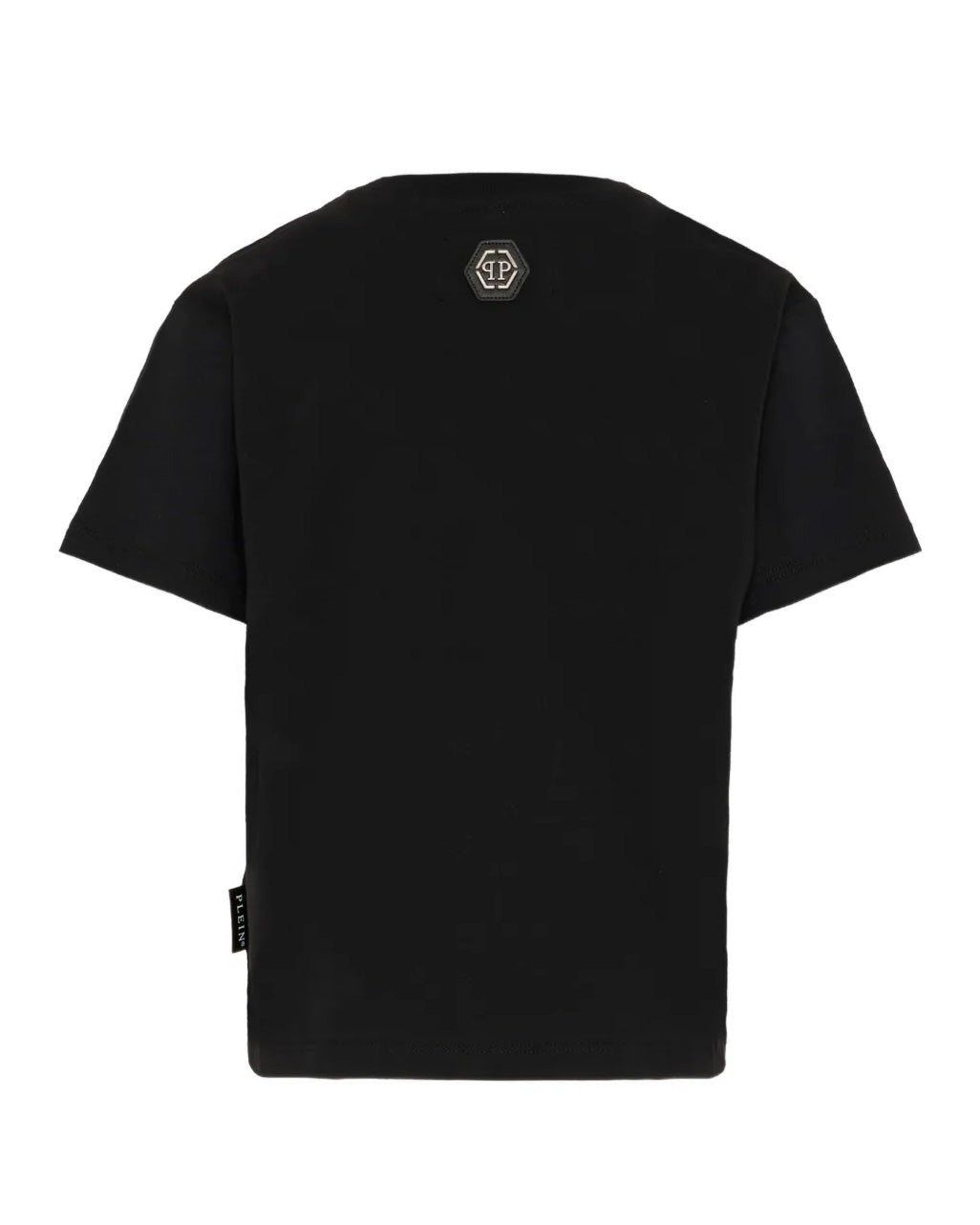 Philipp Plein Kids T-Shirt Nero con Stampa Multicolor per Bambine
