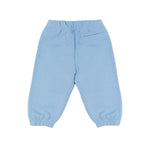 Palm Angels Kids Pantalone Celeste con Stampa Logo per Neonati