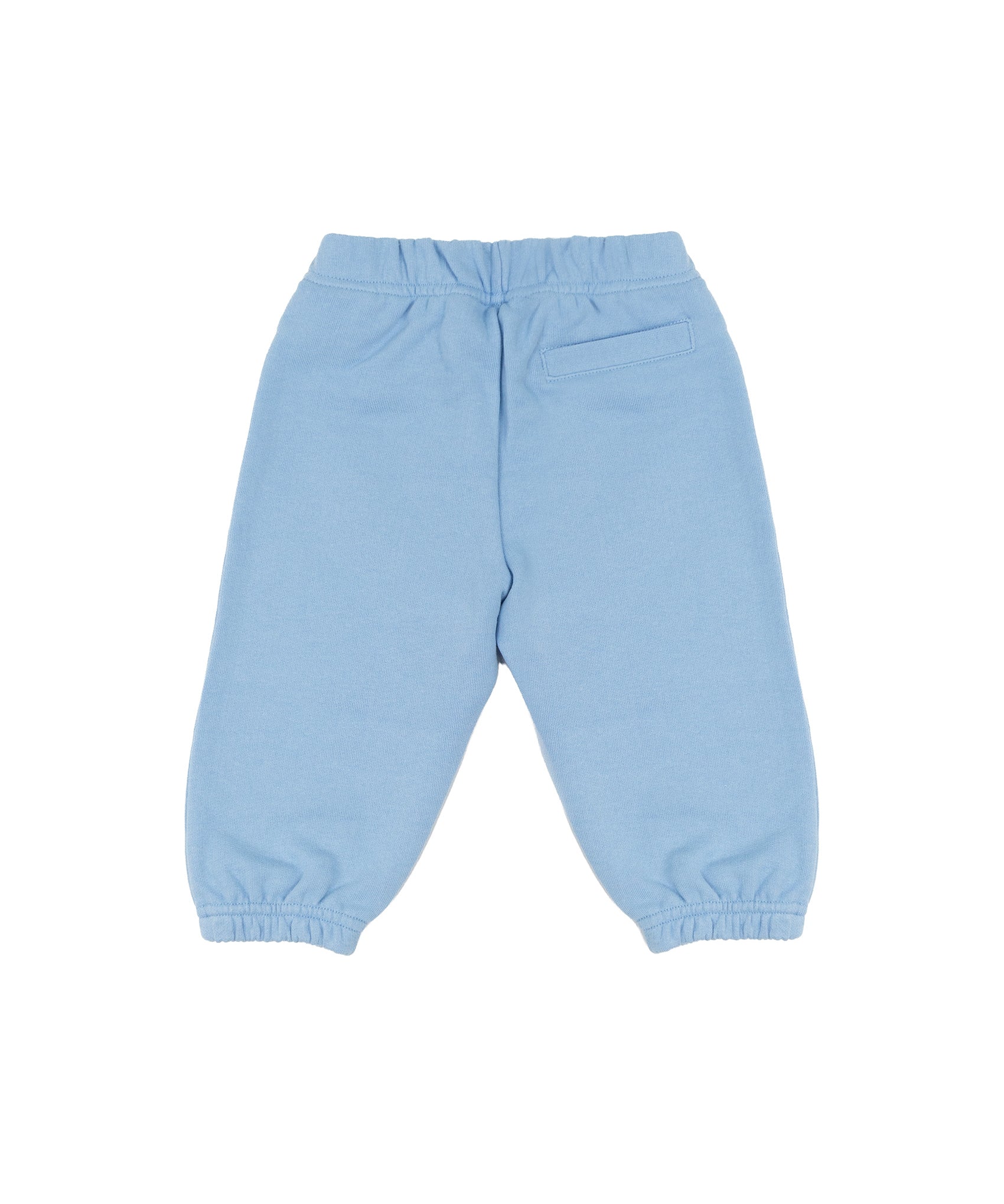 Palm Angels Kids Pantalone Celeste con Stampa Logo per Neonati