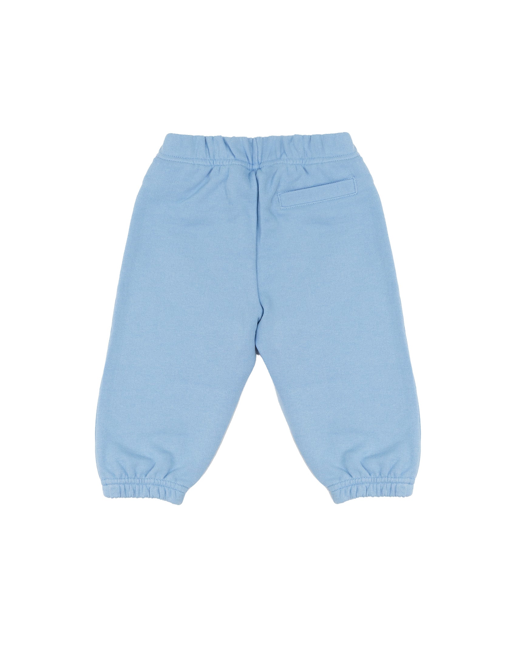 Palm Angels Kids Pantalone Celeste con Stampa Logo per Neonati