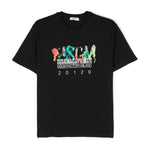 MSGM Kids T-Shirt Nera con Stampa per Bambini