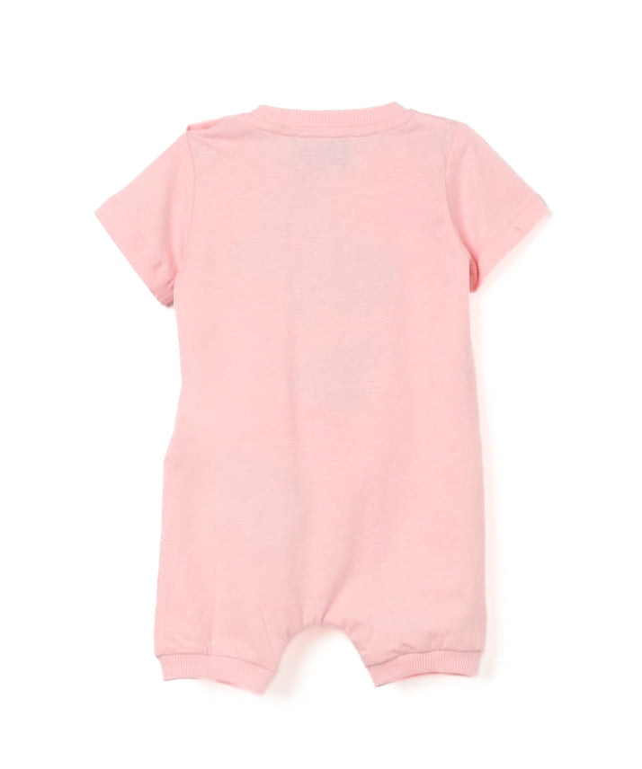 Moschino Kids Tutina Rosa con Stampa Teddy Bear per Neonate (retro)