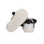 Elisabetta Franchi La Mia Bambina Sneakers Avorio/Nero con Strass per Neonate