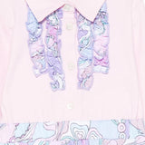 Emilio Pucci Kids Abito Fantasia Rosa per Neonate