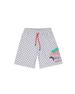 Sprayground Kids Bermuda a Scacchi con Stampa per Bambini